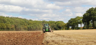 Traktor am Feld